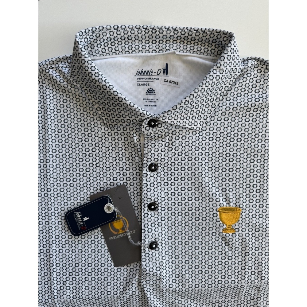 Johnnie-O Performance Presidents Cup Golf Polo Sun Protection UPF 50 NWT NEW XL